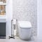 Black Freestanding Toilet Paper Cast Iron Pipe Stand